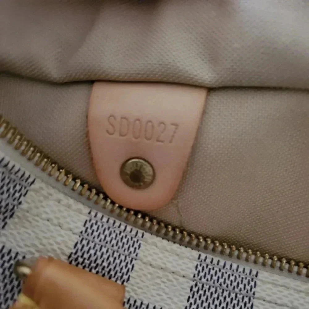 Louis Vuitton Speedy 25 Damier Azur Canvas Satchel - Picture 8 of 9